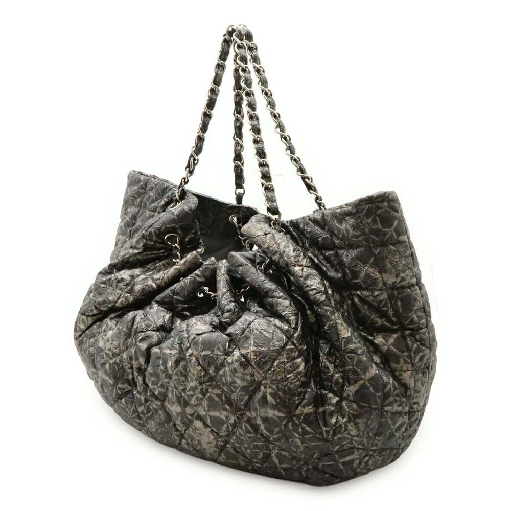 CHANEL Gray Logo Shoulder Bag - Picture 3 of 9